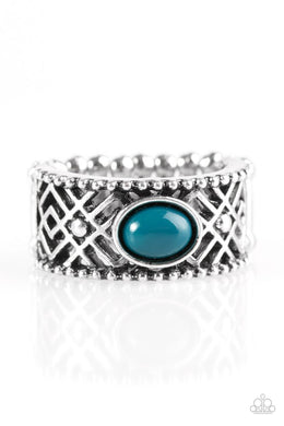 Cave Babe Blue Ring - Angie's $5.00 Bling