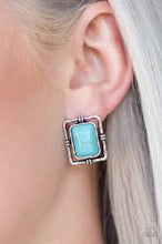 Load image into Gallery viewer, Center Stagecoach Blue Post Earrings
