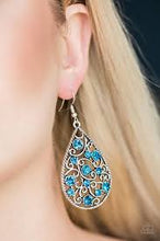 Load image into Gallery viewer, Certainly Courtier Blue Earrings