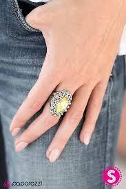 Champion Sparkle Yellow Ring - Angie's $5.00 Bling