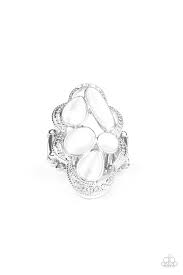Cherished Collection White Ring - Angie's $5.00 Bling
