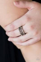 Load image into Gallery viewer, Cherish the Glitter Brown Skinny Band Ring