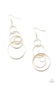 Chic Circles Gold Earrings