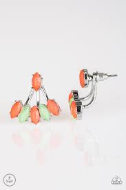 Chicly Carnivalesque Multi Jacket Earrings