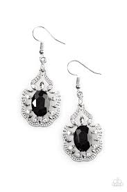 Chicly Courtesan Black Earrings