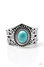 Load image into Gallery viewer, Chief of Chic Blue Ring - Angie&#39;s $5.00 Bling