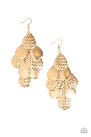 Chime Time Gold Earrings