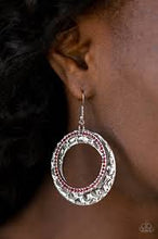 Load image into Gallery viewer, Cinematic Shimmer Red Earrings