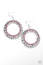 Load image into Gallery viewer, Cinematic Shimmer Red Earrings