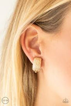 Load image into Gallery viewer, Cirque Du Couture Gold Clip On Earrings