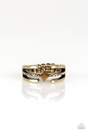 City Center Brass Skinny Band Ring