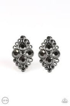Load image into Gallery viewer, City Gardens Black Clip On Earrings