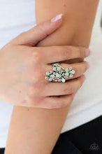 Load image into Gallery viewer, Climbing Gardens Green Ring - Angie&#39;s $5.00 Bling