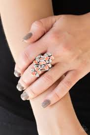 Climbing Gardens Orange Ring - Angie's $5.00 Bling