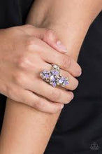 Load image into Gallery viewer, Climbing Gardens Purple Ring - Angie&#39;s $5.00 Bling