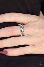 Load image into Gallery viewer, Cold Hard Cash Blue Skinny Band Ring - Angie&#39;s $5.00 Bling