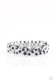 Cold Hard Cash Blue Skinny Band Ring - Angie's $5.00 Bling