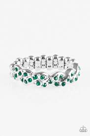 Cold Hard Cash Green Skinny Band Ring