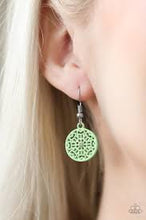 Load image into Gallery viewer, Colorfully Capricious Green Earrings