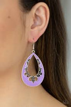 Load image into Gallery viewer, Compliments to the Chic Purple Earrings