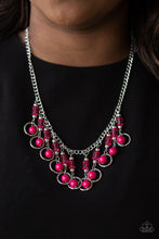 Load image into Gallery viewer, Cool Cascade Pink Necklace