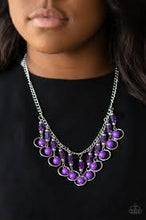 Load image into Gallery viewer, Cool Cascade Purple Necklace - Angie&#39;s $5.00 Bling