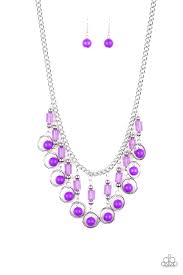 Cool Cascade Purple Necklace - Angie's $5.00 Bling
