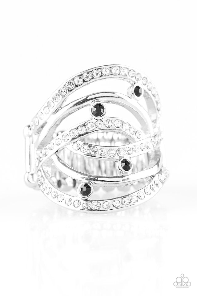 Cosmic Compass Black Ring - Angie's $5.00 Bling