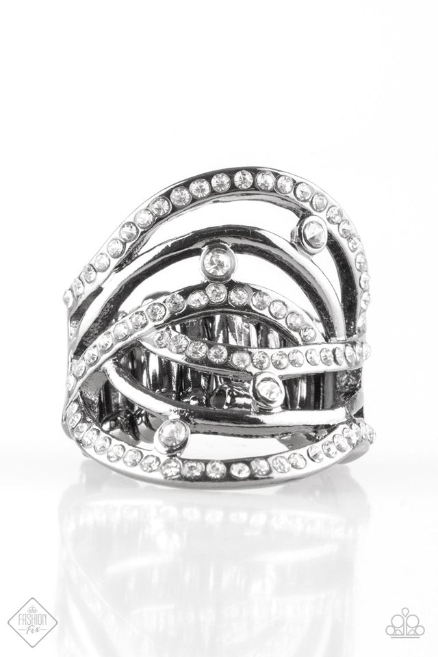 Cosmic Compass Gunmetal Ring - Angie's $5.00 Bling