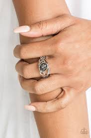 Couldn't Care Flawless Silver Skinny Band Ring