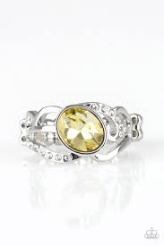 Couldn't Care Flawless Yellow Skinny Band Ring