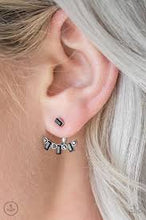 Load image into Gallery viewer, Courageously Cosmo Black Jacket Earrings