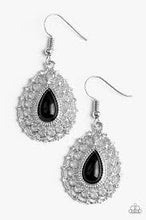 Load image into Gallery viewer, Court Chic Black Earrings