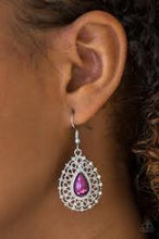 Load image into Gallery viewer, Court Chic Purple Earrings