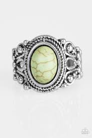 Coyote Canyon Green Ring - Angie's $5.00 Bling