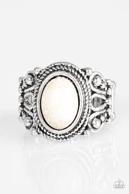 Coyote Canyon White Ring - Angie's $5.00 Bling