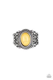 Coyote Cayon Yellow Ring - Angie's $5.00 Bling