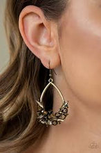 Load image into Gallery viewer, Crash Landing Brass Earrings