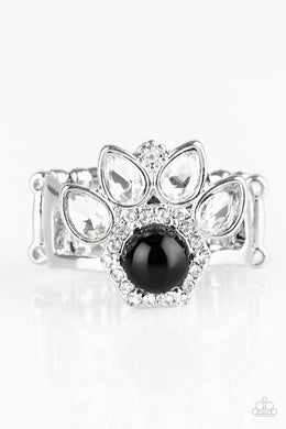 Crown Coronation Black Ring - Angie's $5.00 Bling