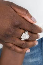 Load image into Gallery viewer, Crown Coronation White Ring - Angie&#39;s $5.00 Bling