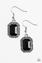 Load image into Gallery viewer, Crown Court Black Earrings