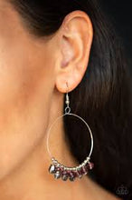 Load image into Gallery viewer, Crystal Collaboration Purple Earrings