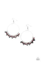 Load image into Gallery viewer, Crystal Collaboration Purple Earrings