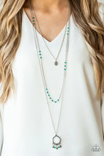 Load image into Gallery viewer, Treasures and Trinkets Green Necklace