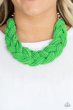Load image into Gallery viewer, The Great Outback Seed Bead Green Necklace