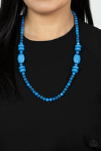 Load image into Gallery viewer, Tropical Tourist Blue Necklace
