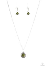 Load image into Gallery viewer, Wildflower Waltz Green Necklace