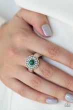 Load image into Gallery viewer, Daisy Dawn Green Skinny Band Ring