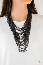 Load image into Gallery viewer, Dauntless Dazzle Black Seed Bead Necklace - Angie's $5.00 Bling
