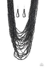 Load image into Gallery viewer, Dauntless Dazzle Black Seed Bead Necklace - Angie's $5.00 Bling